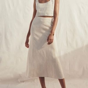 Reformation - Silas Linen Skirt